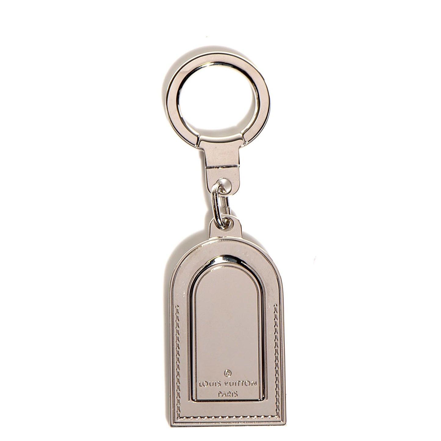 Luggage Tag Key Holder Silver