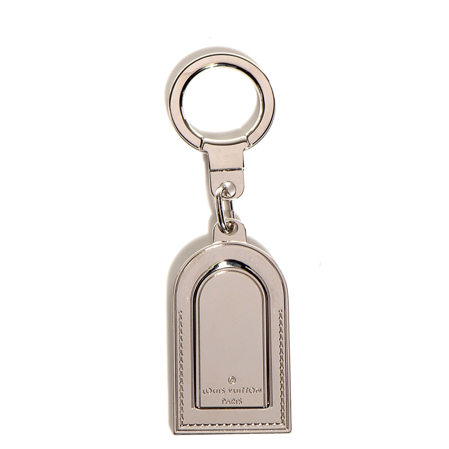 Louis Vuitton Luggage Tag Key Holder Silver 1 of 5