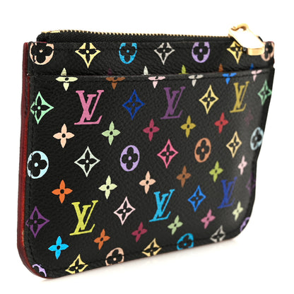 Louis Vuitton Monogram Multicolor Key Pouch Black Grenade 3 of 9