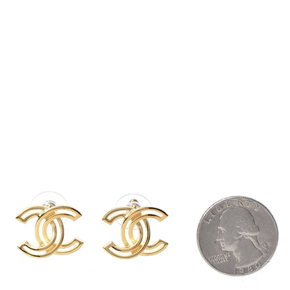 Chanel Metal Obazine CC Earrings Gold 2 of 4