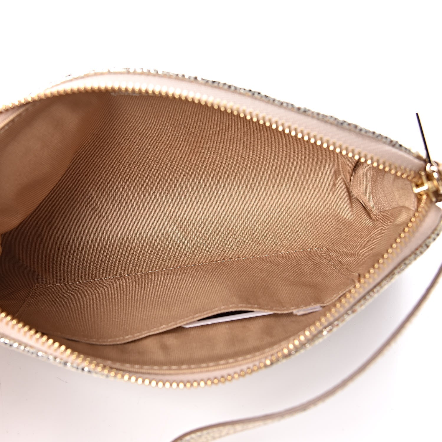 Jimmy Choo Glitter Fabric Shoulder Bag Champagne 5 of 10