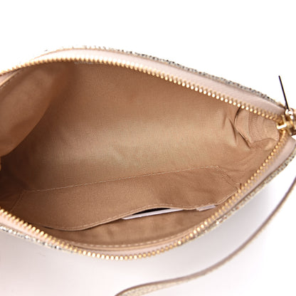 Jimmy Choo Glitter Fabric Shoulder Bag Champagne 5 of 10