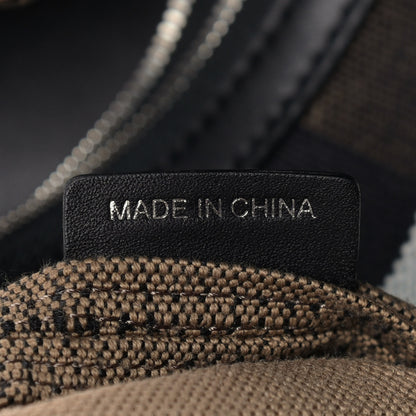 Burberry Canvas Mega Check Medium Ashby Hobo Black 7 of 12