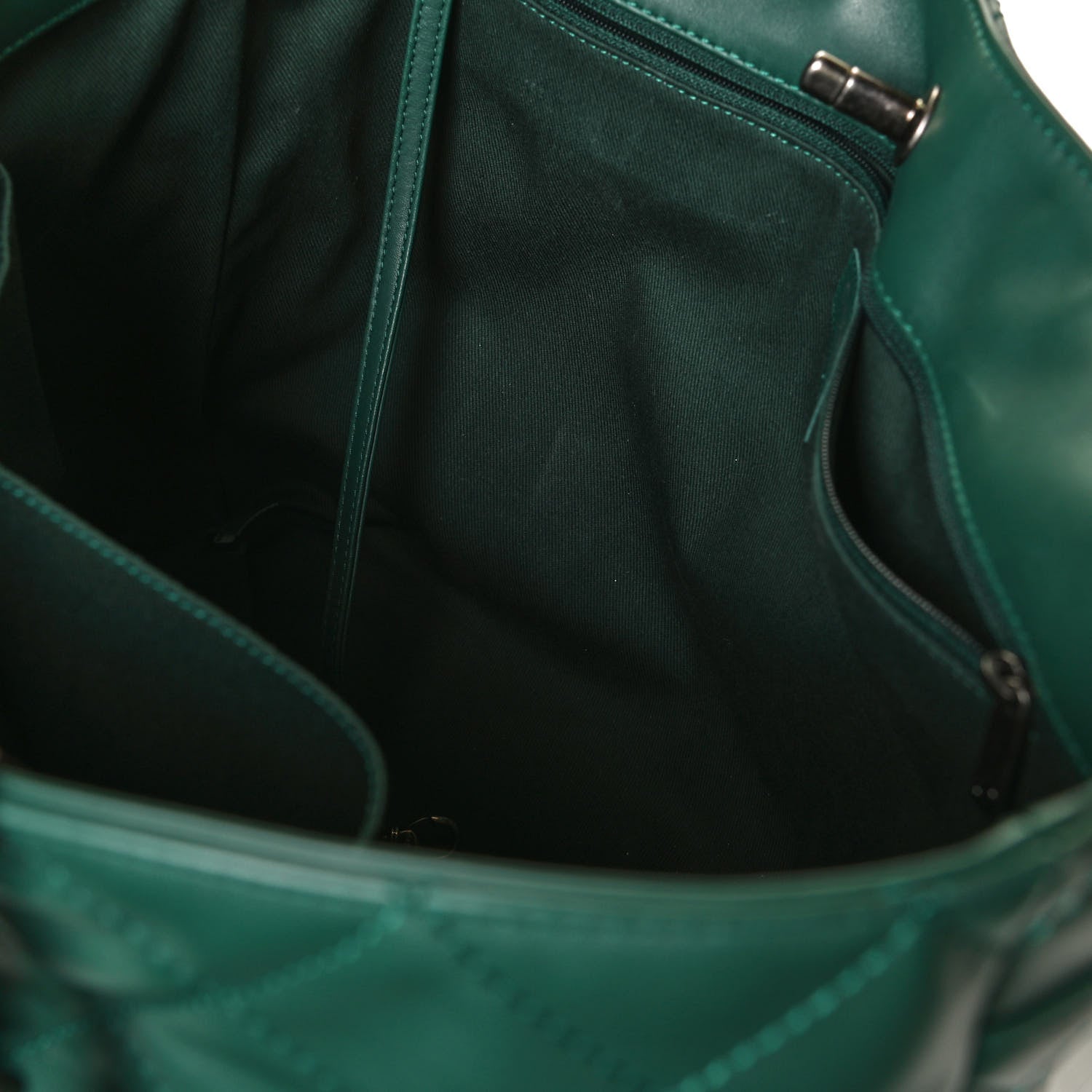 Chanel Calfskin Quilted Large Shopping In Chains Tote Green 14 of 14