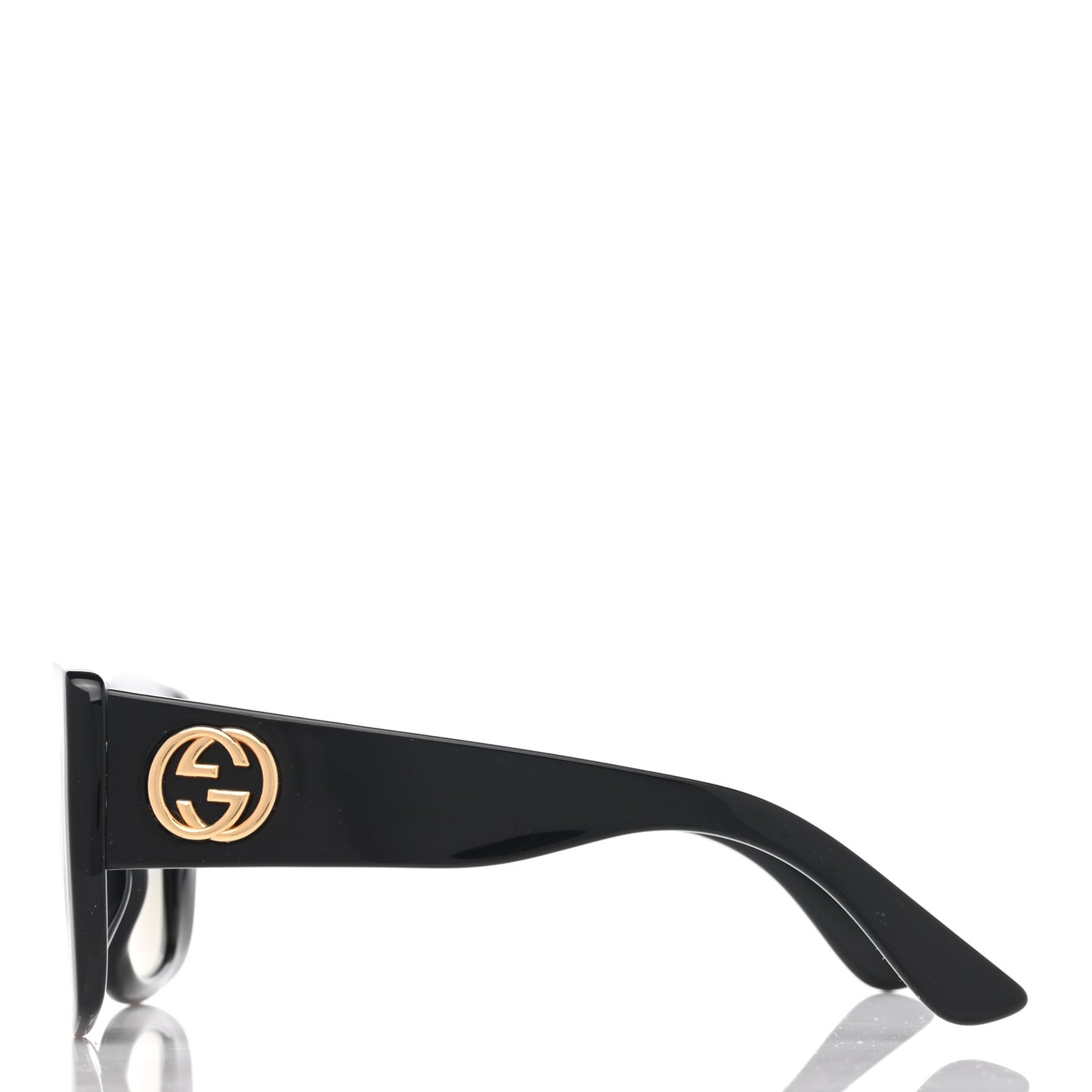 Acetate Square Frame Sunglasses GG0141S Black