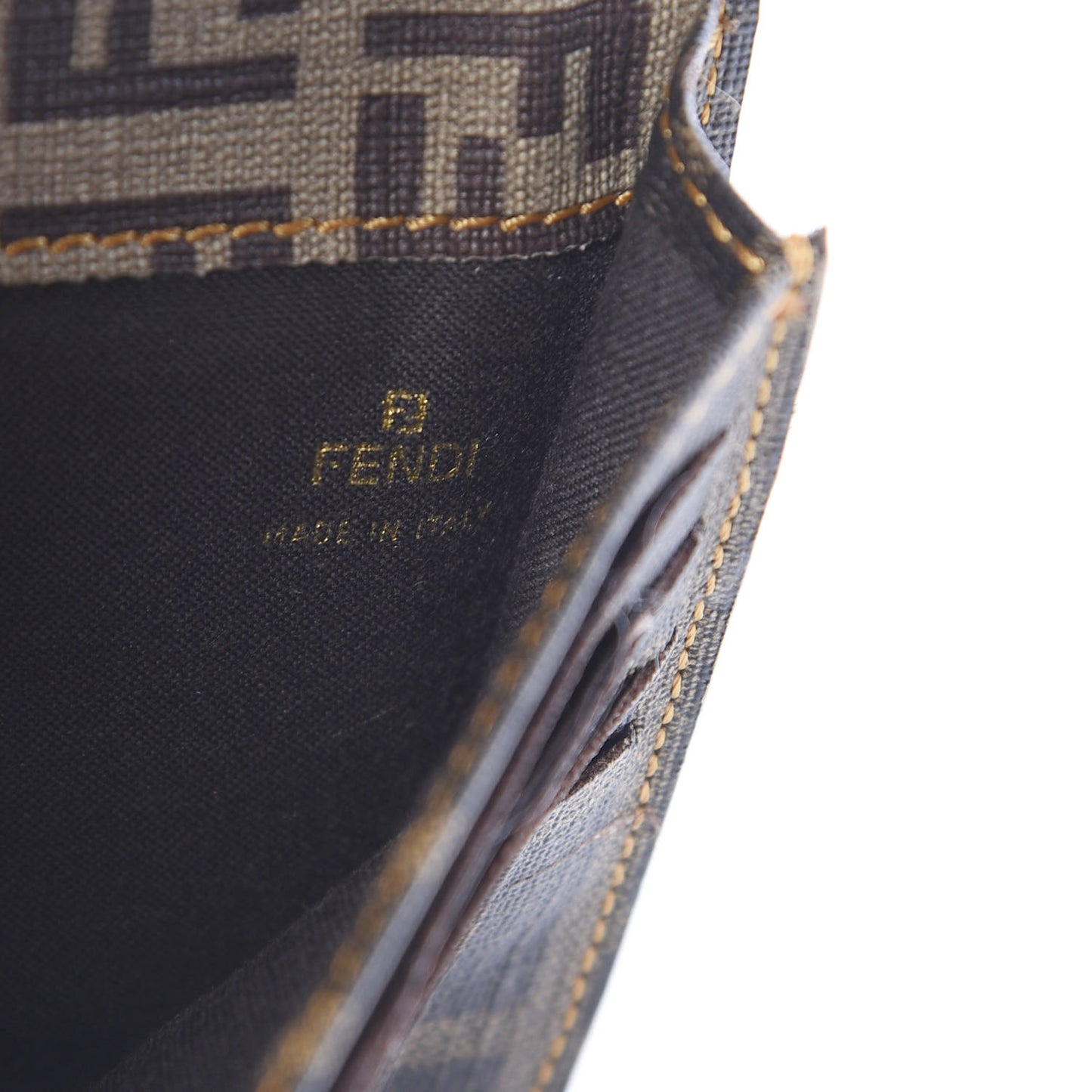 Coated Canvas Zucca Spalmati Continental Wallet Black Tobacco