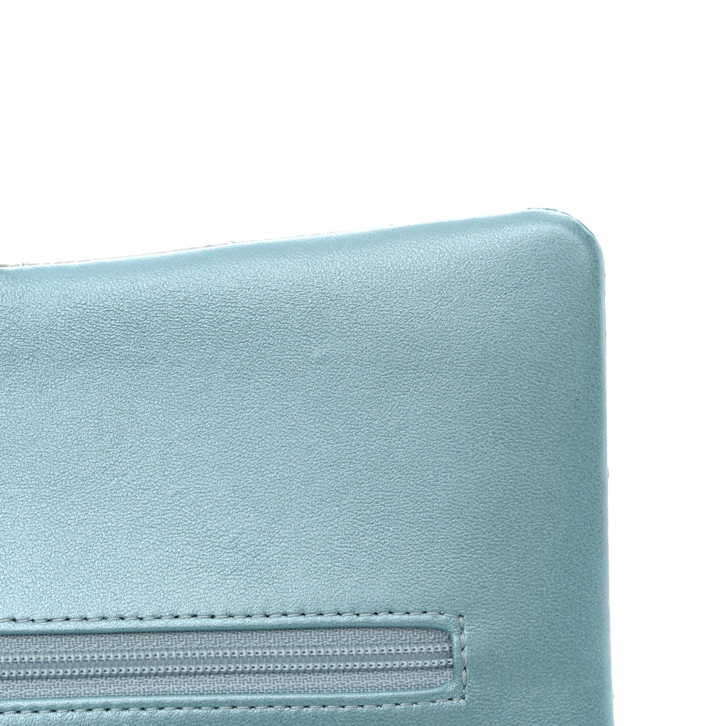 Lambskin Quilted Tie Dye Ombre Medium Double Flap Blue Multicolor