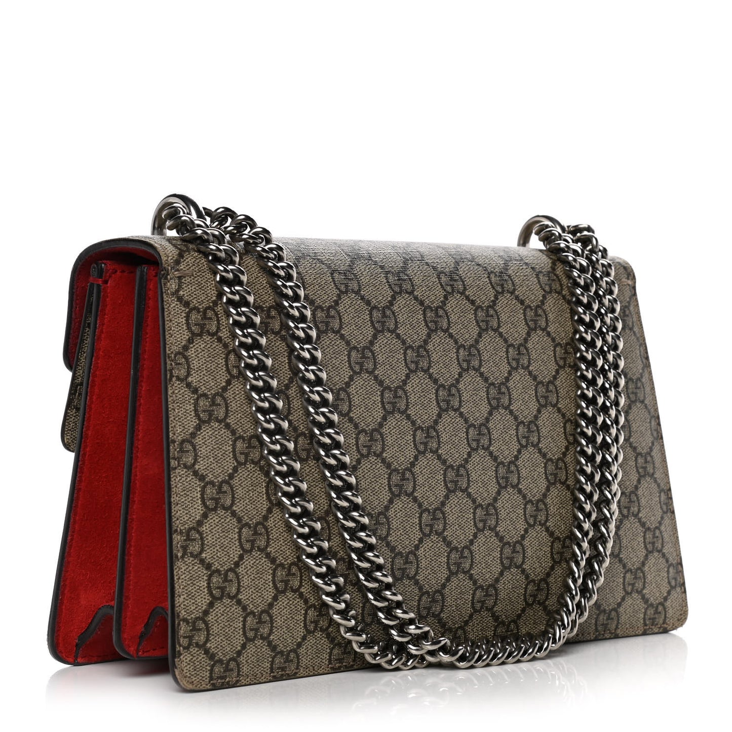GG Supreme Monogram Small Dionysus Shoulder Bag Red