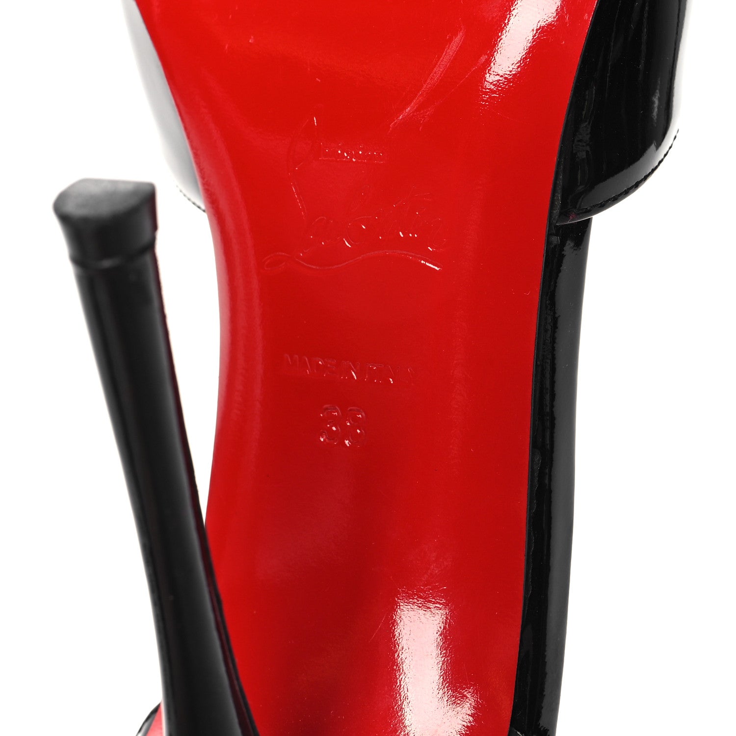 Christian Louboutin Patent Dollyla 100 Pumps 38 Black 7 of 9