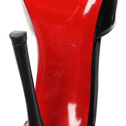 Christian Louboutin Patent Dollyla 100 Pumps 38 Black 7 of 9