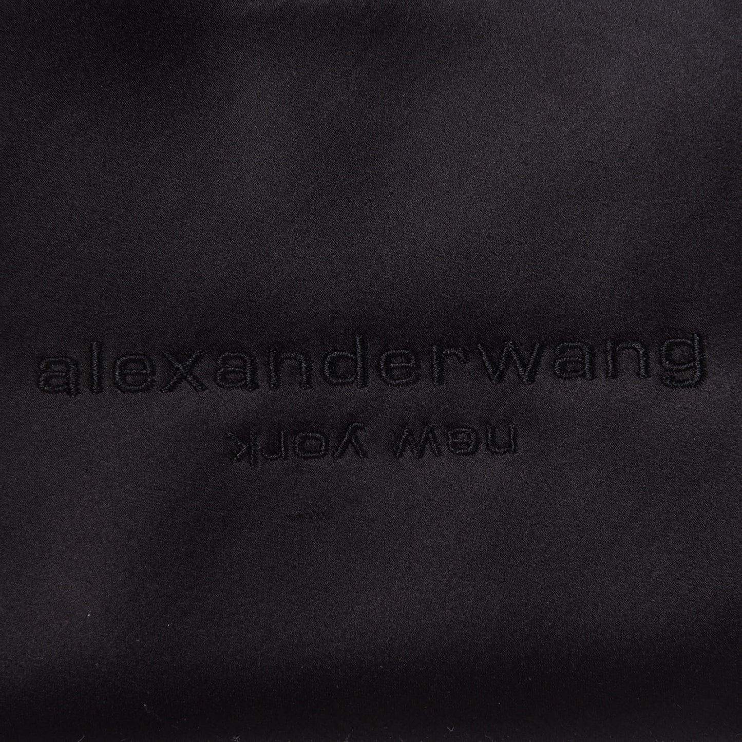 Satin Lunch Bag Clutch Black