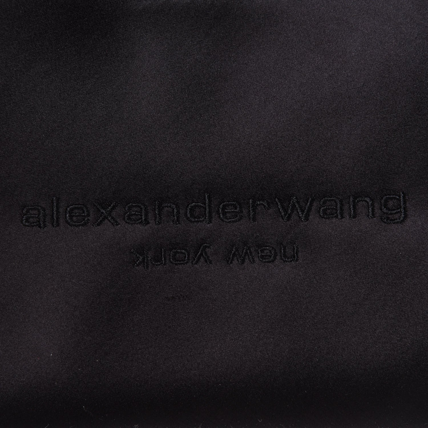 Alexander Wang Satin Lunch Bag Clutch Black 7 of 10