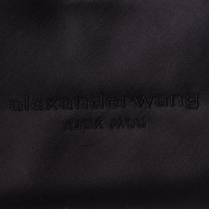 Alexander Wang Satin Lunch Bag Clutch Black 7 of 10