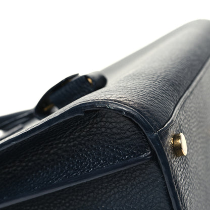 Saint Laurent Grained Calfskin Small Sac De Jour Navy 12 of 13