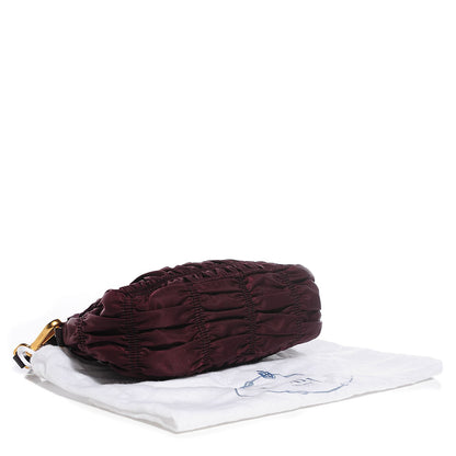 Prada Tessuto Nylon Gaufre Wristlet Bordeaux 4 of 9