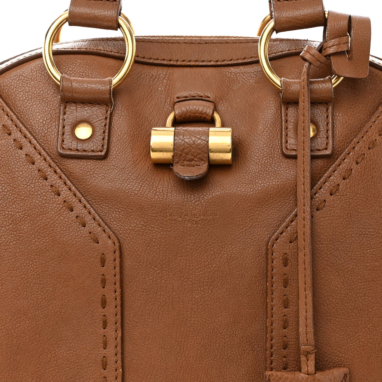 Saint Laurent Calfskin Medium Muse Tan 8 of 15