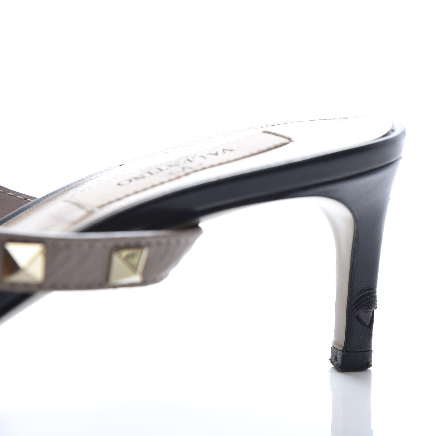 Valentino Garavani Nappa Rockstud Criss Cross 55mm Mules 37 Black Poudre 9 of 9