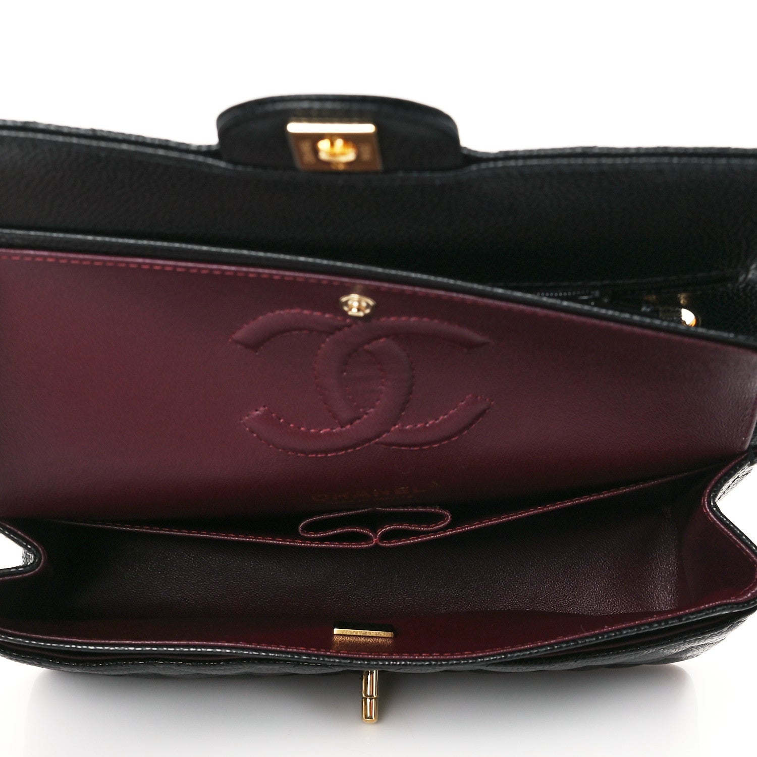 Chanel Caviar Quilted Medium Double Flap Black 5 of 11
