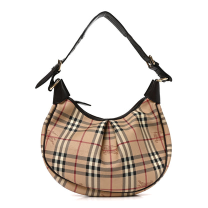 Burberry Haymarket Check Hobo 1 of 9