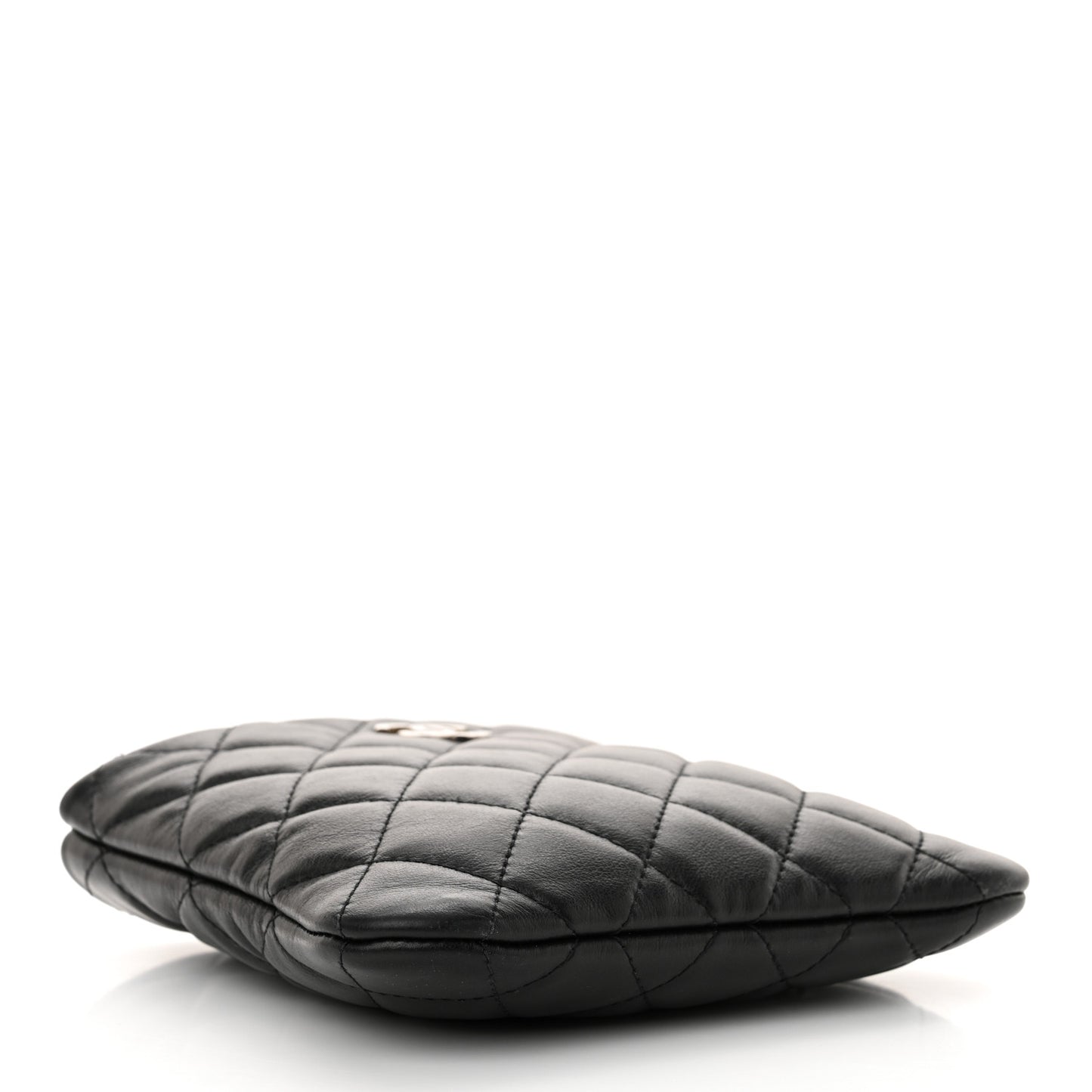 Lambskin Quilted Crossbody Bag Black