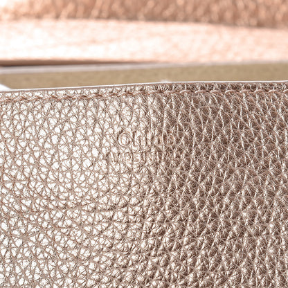 Chloe Metallic Grained Goatskin Drew Shoulder Bag Rose Gold 6 of 9