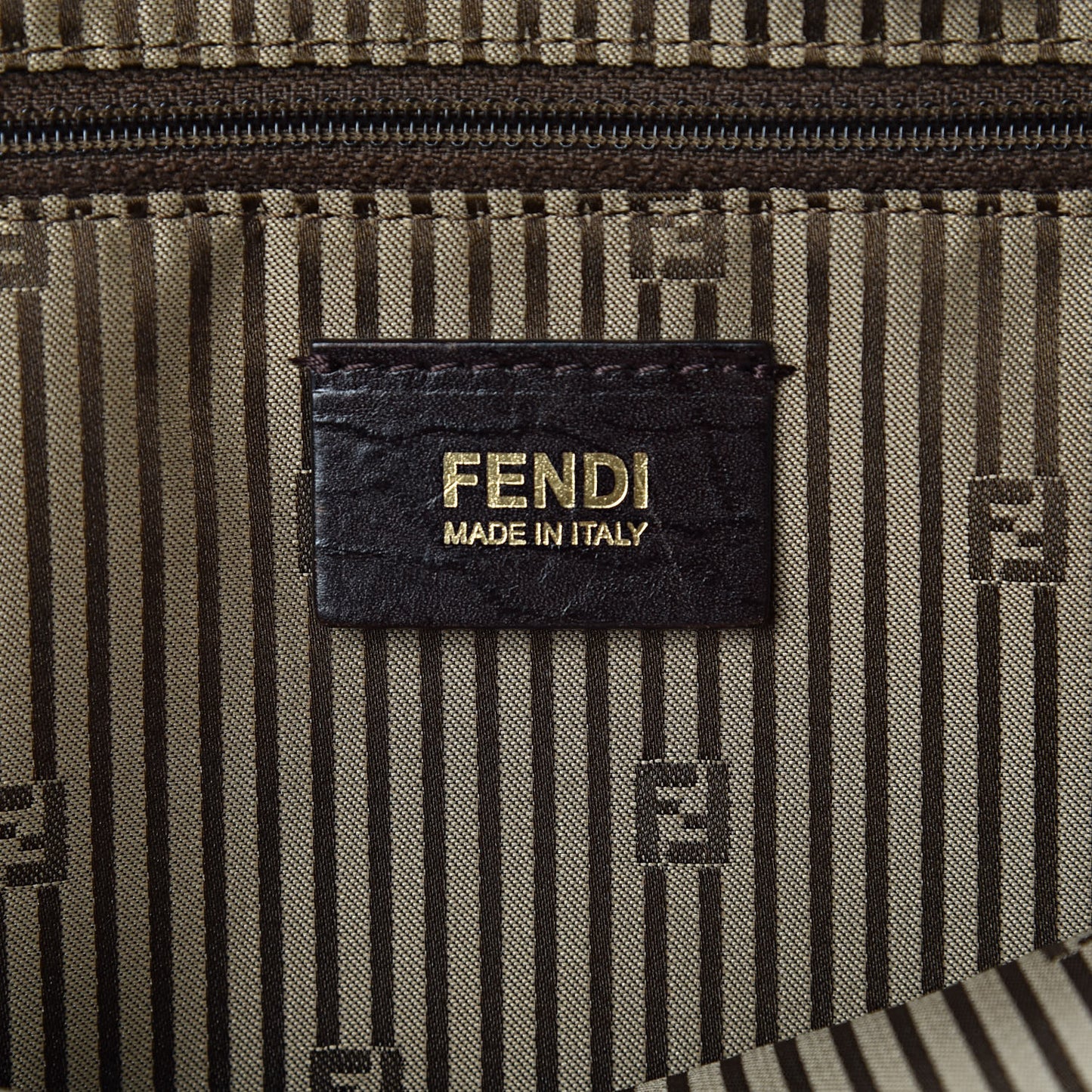 Zucca Lampo Studded Roll Tote Tobacco