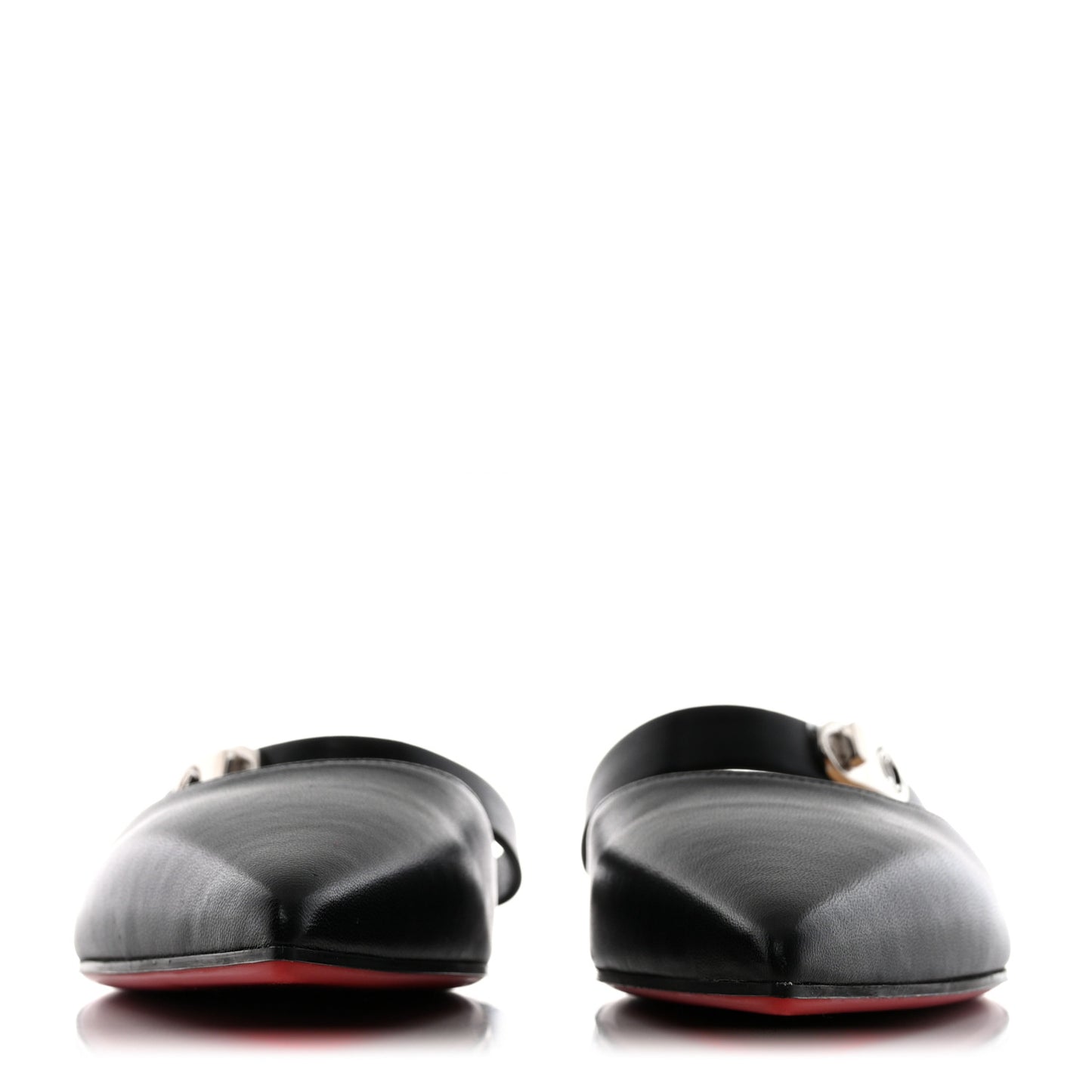 Nappa Choc Lock Flats 37 Black