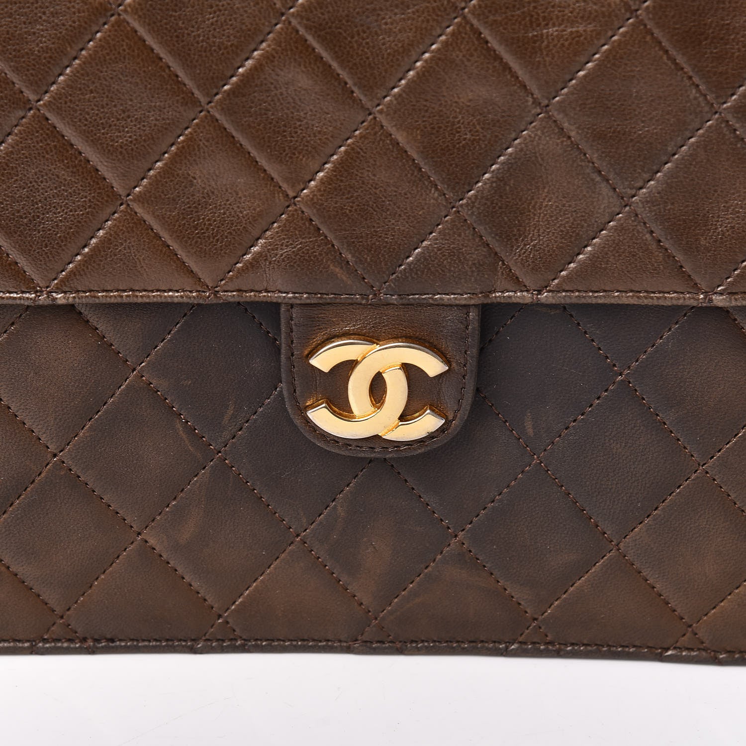Chanel Lambskin Quilted Medium Single Flap Brown 15 of 15