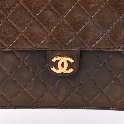 Chanel Lambskin Quilted Medium Single Flap Brown 15 of 15