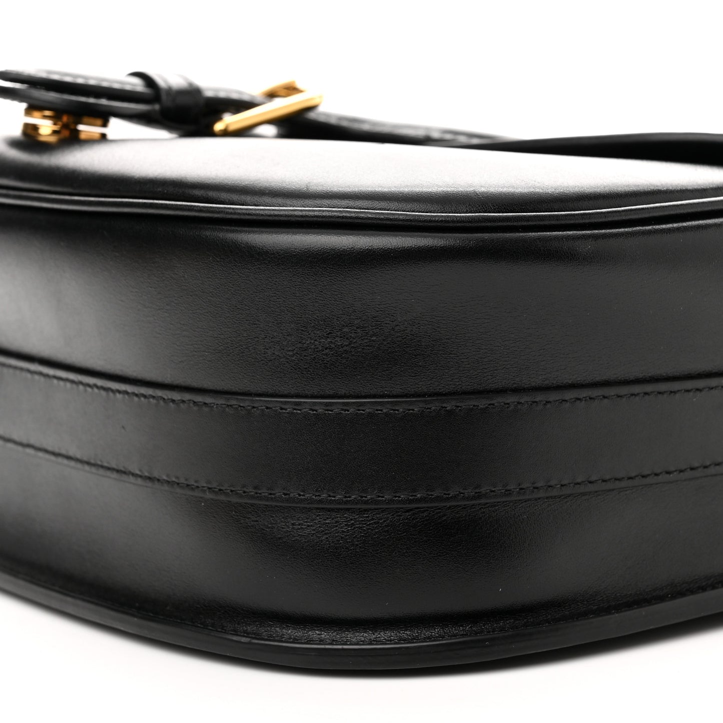 Box Calfskin Large Bobby Flap Black