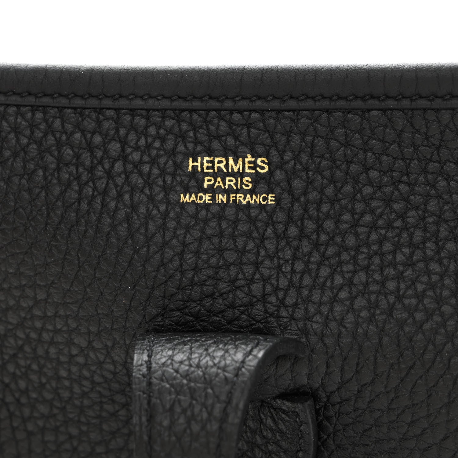 Hermes Taurillon Clemence Evelyne III GM Black 8 of 11