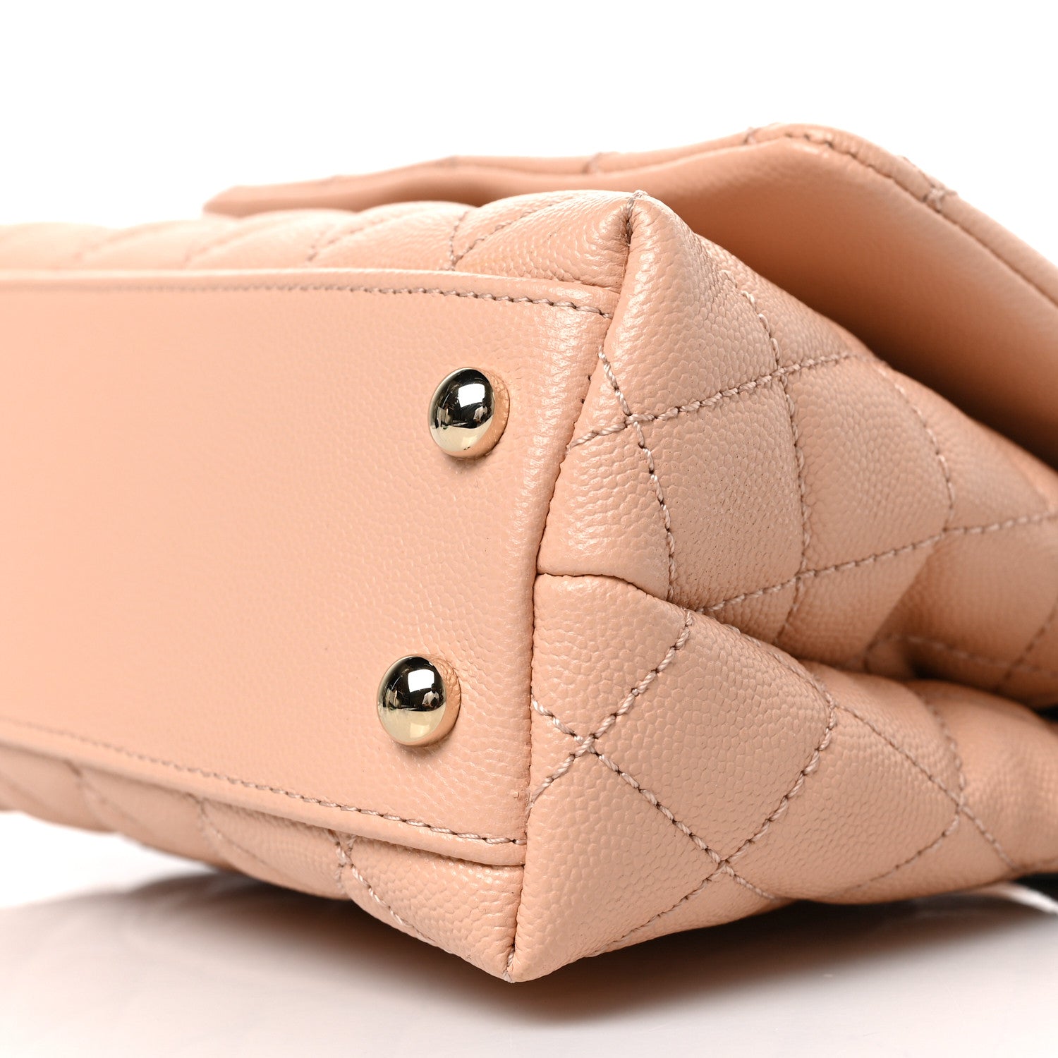 Chanel Caviar Quilted Extra Mini Coco Handle Flap Light Pink 9 of 9