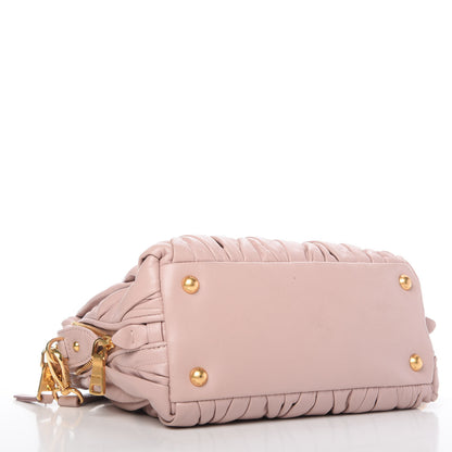 Miu Miu Nappa Matelasse Bauletto Top Handle Orchidea 4 of 10