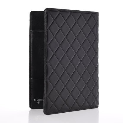 Chanel Lambskin Quilted Large Agenda Cover Black 3 of 9