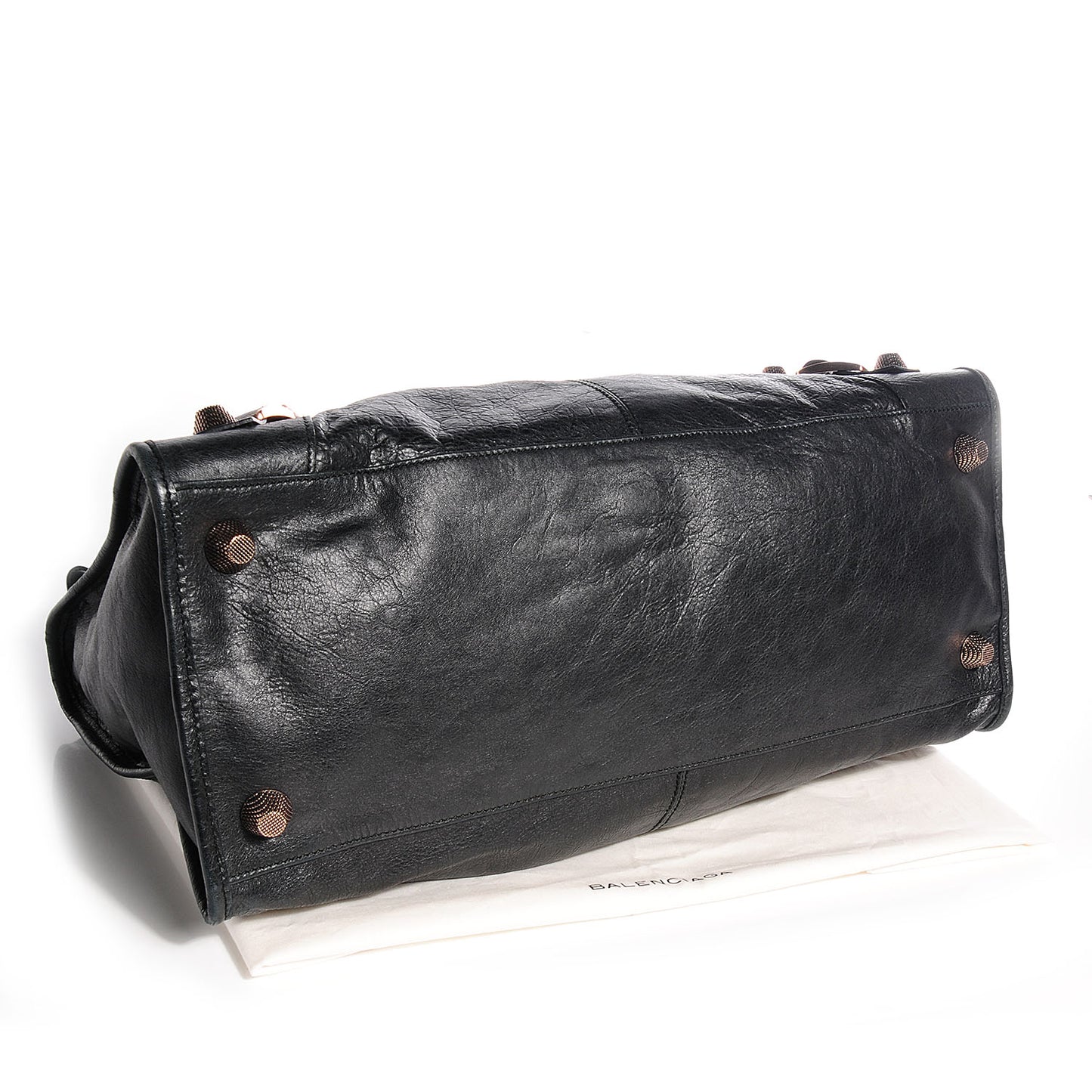 Agneau Giant 21 Rose Gold Hardware Work Black