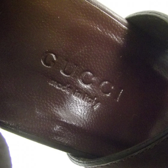 Gucci Leather Platform Icon Bit Heels 7 Brown 7 of 7