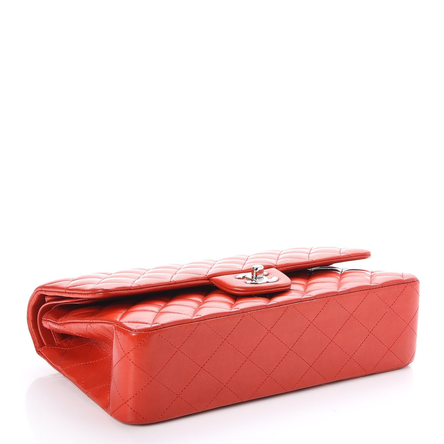 Chanel Lambskin Quilted Medium Double Flap Red 5 of 8