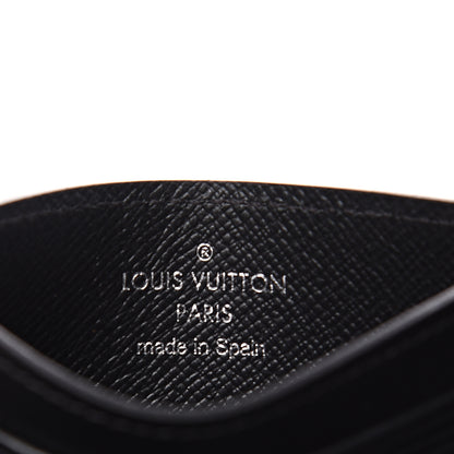 Louis Vuitton Epi Card Holder Black 5 of 6