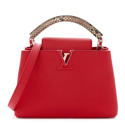 Louis Vuitton Taurillon Snakeskin Capucines BB Rubis 1 of 11