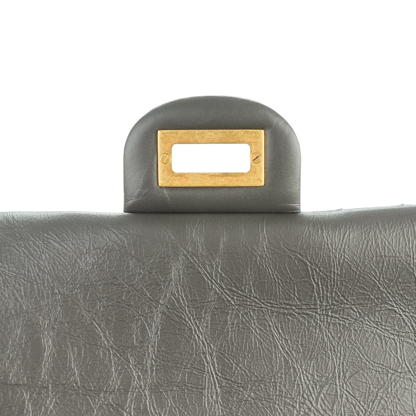 Aged Calfskin Chevron 2.55 Reissue 226 Dark Grey