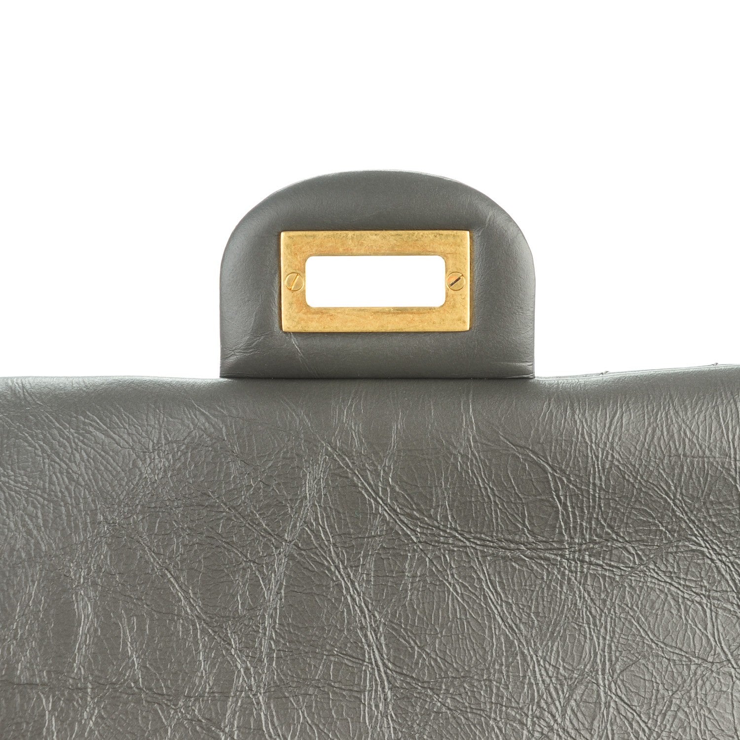 Chanel Aged Calfskin Chevron 2.55 Reissue 226 Dark Grey 7 of 8