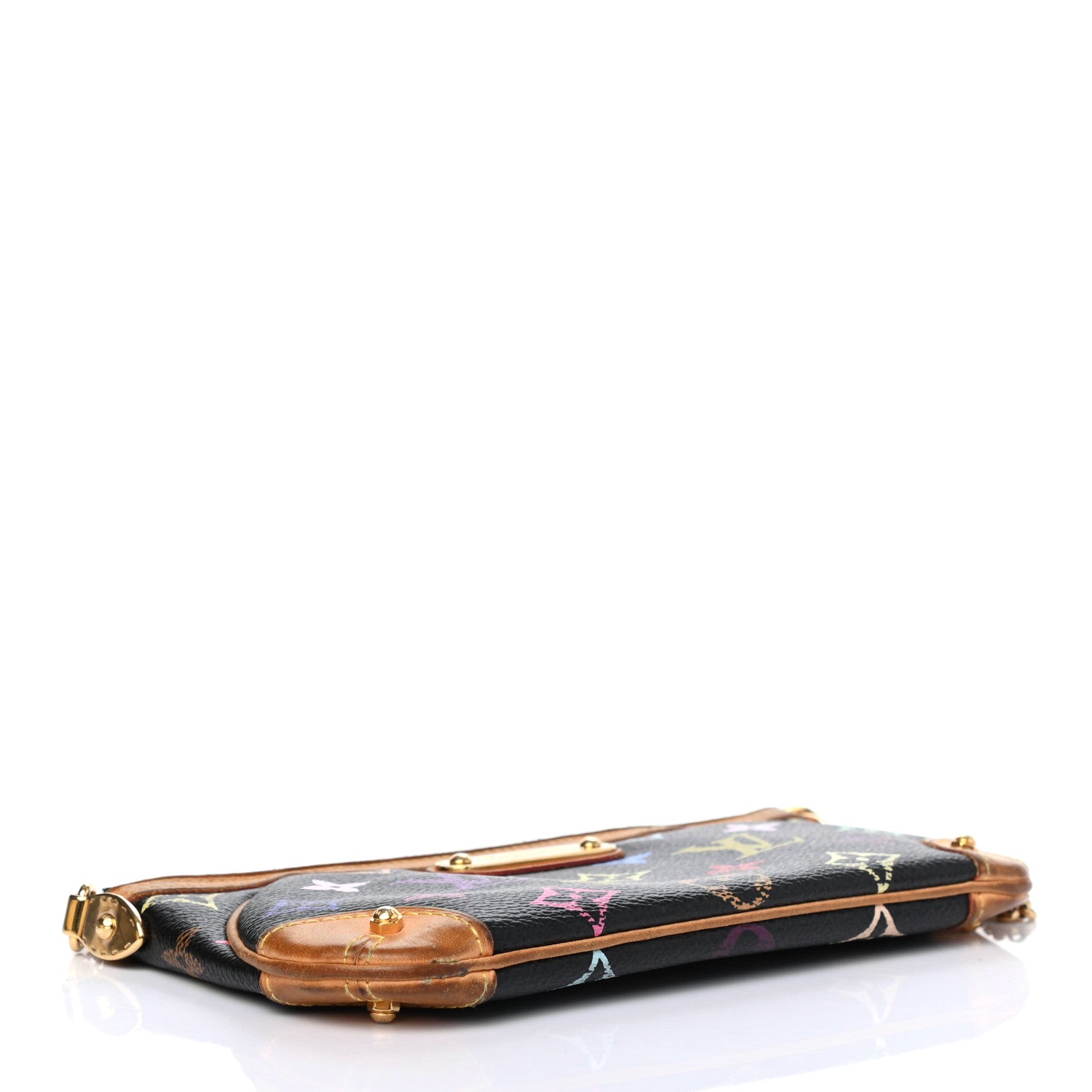 Louis Vuitton Monogram Multicolor Pochette Milla MM Black 3 of 4