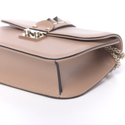 Valentino Garavani Vitello Small Glam Lock Rockstud Flap Soft Noisette 8 of 11