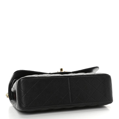 Chanel Caviar Quilted Jumbo Double Flap Black 3 of 8