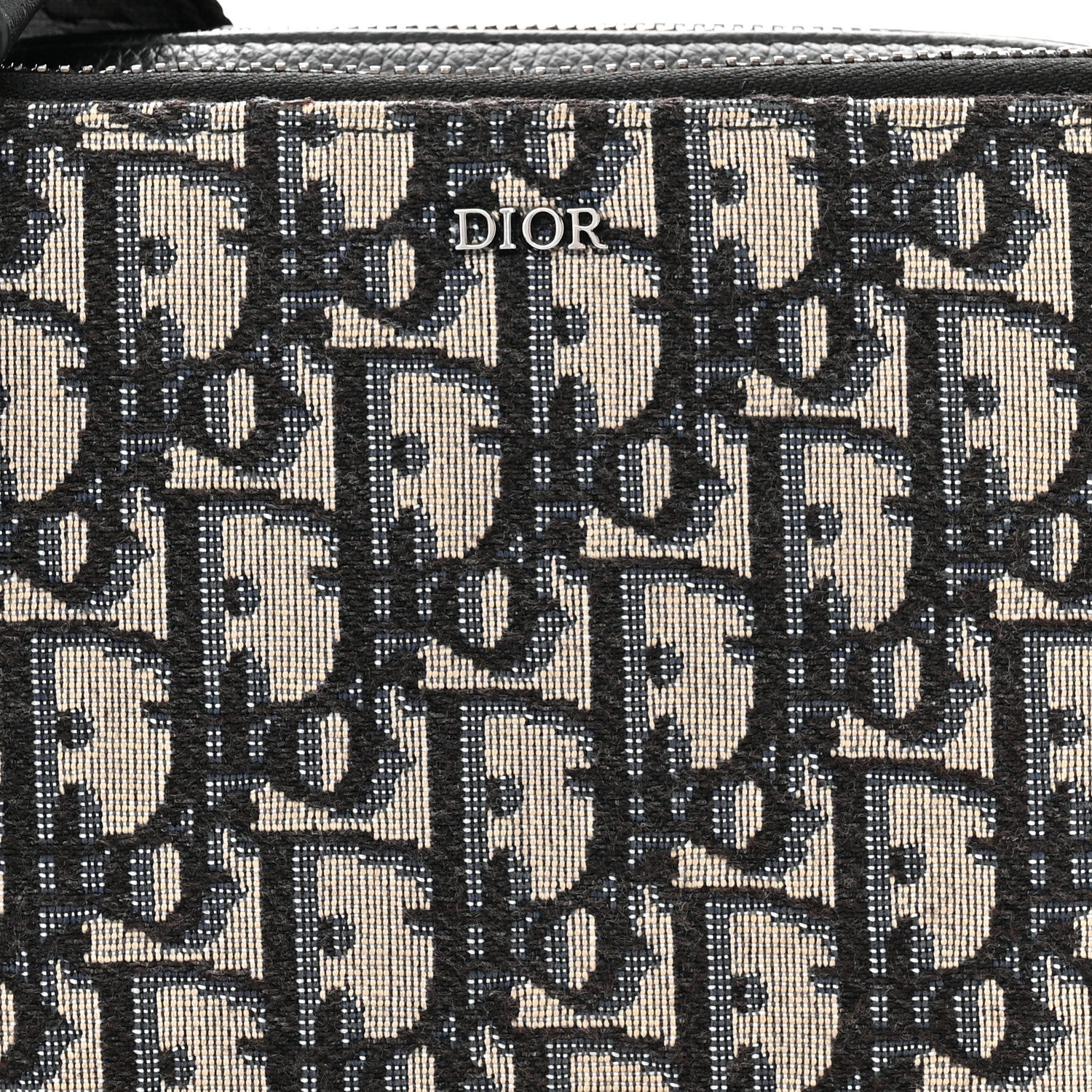 Christian Dior Oblique Pouch Beige Black 9 of 11