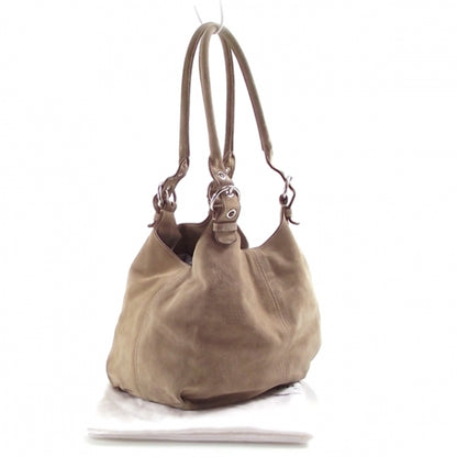 Prada Suede Tote Beige 3 of 11