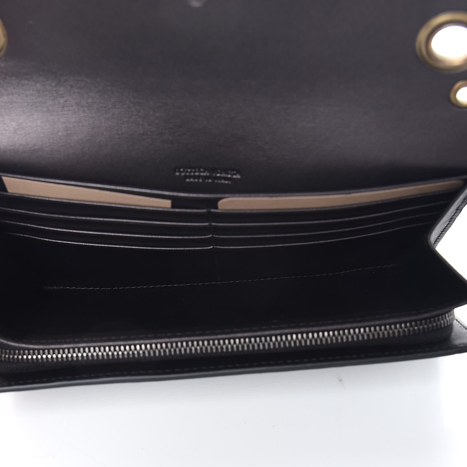 Bottega Veneta Metallic Nappa Intrecciato Eyelets Lace Continental Flap Wallet Antique Silver 6 of 9