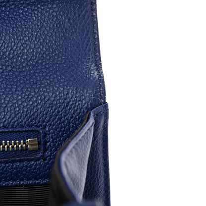 Christian Dior Grained Calfskin Medium Diorama Flap Bag Blue 13 of 17