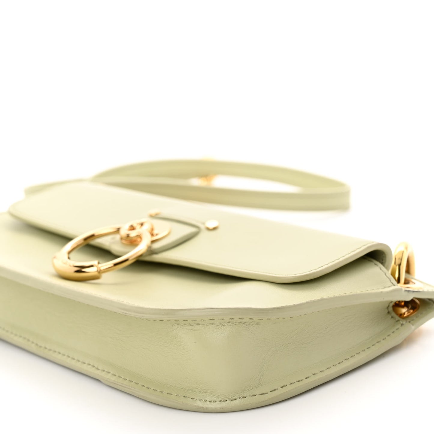 Calfskin Tess Mini Crossbody Bag Light Eucalyptus