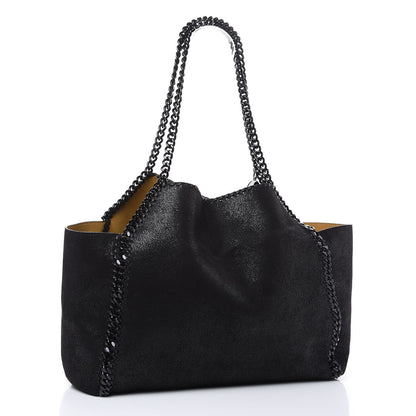 Stella McCartney Shaggy Deer Falabella Reversible Tote Black 4 of 11